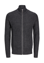 Ανδρική Ζακέτα Πλεκτή Jack & Jones JJelewis Knit Cardigan SN 12257483 Asphalt Twisted Black