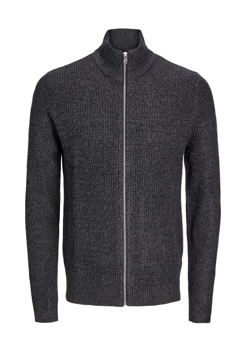 Ανδρική Ζακέτα Πλεκτή Jack & Jones JJelewis Knit Cardigan SN 12257483 Asphalt Twisted Black