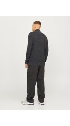 Ανδρική Ζακέτα Πλεκτή Jack & Jones JJelewis Knit Cardigan SN 12257483 Asphalt Twisted Black Ανδρική Ζακέτα Πλεκτή Jack & Jones JJelewis Knit Cardigan SN 12257483 Asphalt Twisted Black