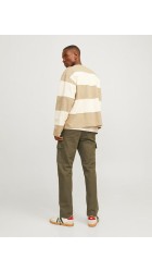 Ανδρικό Παντελόνι Cargo Jack & Jones Jpstkane JJBarkley Gargo Pant Noos 12258150 Olive Night