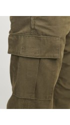 Ανδρικό Παντελόνι Cargo Jack & Jones Jpstkane JJBarkley Gargo Pant Noos 12258150 Olive Night