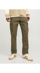 Ανδρικό Παντελόνι Cargo Jack & Jones Jpstkane JJBarkley Gargo Pant Noos 12258150 Olive Night