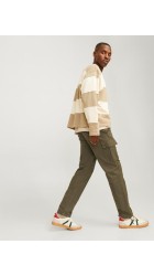 Ανδρικό Παντελόνι Cargo Jack & Jones Jpstkane JJBarkley Gargo Pant Noos 12258150 Olive Night