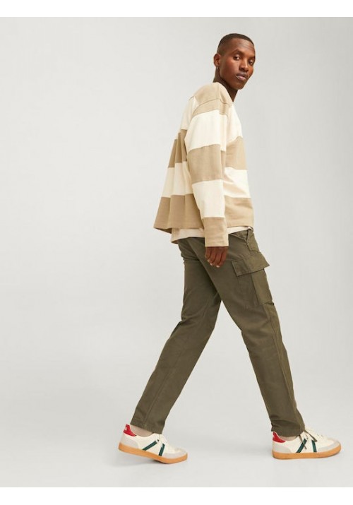 Ανδρικό Παντελόνι Cargo Jack & Jones Jpstkane JJBarkley Gargo Pant Noos 12258150 Olive Night