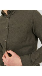 Ανδρικό Πουκάμισο Jack & Jones JJEClassic Melange Shirt LS 12235974 Rosin