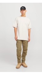 Ανδρικό Παντελόνι Cargo Jack & Jones JPStace Tucker Cargo AMA Noos 12216664 Dried Herb