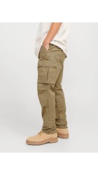 Ανδρικό Παντελόνι Cargo Jack & Jones JPStace Tucker Cargo AMA Noos 12216664 Dried Herb