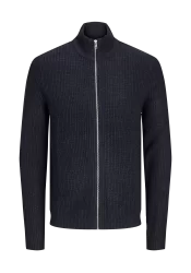 Ανδρική Ζακέτα Πλεκτή Jack & Jones JJelewis Knit Cardigan SN 12257483 Navy Blazer Twisted Black