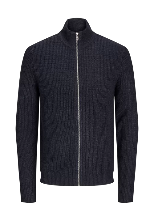 Ανδρική Ζακέτα Πλεκτή Jack & Jones JJelewis Knit Cardigan SN 12257483 Navy Blazer Twisted Black