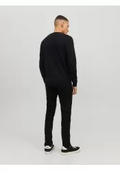 Ανδρικό Πλεκτό Βαμβακερό Jack & Jones JJEBasic Knit Crew Neck Noos 12137190 Μαύρο Ανδρικό Πλεκτό Βαμβακερό Jack & Jones JJEBasic Knit Crew Neck Noos 12137190 Μαύρο