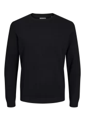 Ανδρικό Πλεκτό Βαμβακερό Jack & Jones JJEBasic Knit Crew Neck Noos 12137190 Μαύρο Ανδρικό Πλεκτό Βαμβακερό Jack & Jones JJEBasic Knit Crew Neck Noos 12137190 Μαύρο