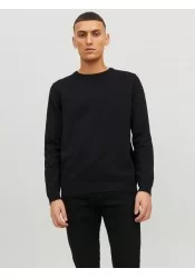 Ανδρικό Πλεκτό Βαμβακερό Jack & Jones JJEBasic Knit Crew Neck Noos 12137190 Μαύρο Ανδρικό Πλεκτό Βαμβακερό Jack & Jones JJEBasic Knit Crew Neck Noos 12137190 Μαύρο
