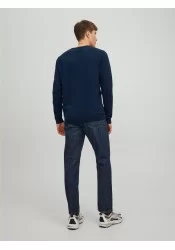 Ανδρικό Πλεκτό Βαμβακερό Jack & Jones JJEBasic Knit Crew Neck Noos 12137190 Navy Blazer Ανδρικό Πλεκτό Βαμβακερό Jack & Jones JJEBasic Knit Crew Neck Noos 12137190 Navy Blazer