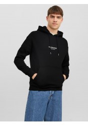 Ανδρικό Φούτερ με Κουκούλα Jack & Jones Jorvesterbro Sweat Hood Noos 12241687 Μαύρο