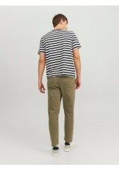 Ανδρικό Παντελόνι Chino Jack & Jones JPStace Harlow Noos 12242188 Λαδί