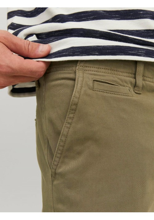 Ανδρικό Παντελόνι Chino Jack & Jones JPStace Harlow Noos 12242188 Λαδί