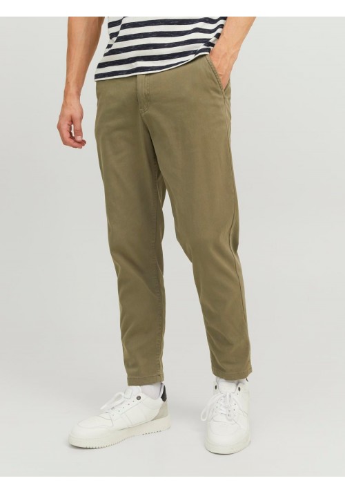 Ανδρικό Παντελόνι Chino Jack & Jones JPStace Harlow Noos 12242188 Λαδί