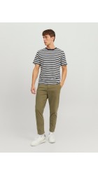 Ανδρικό Παντελόνι Chino Jack & Jones JPStace Harlow Noos 12242188 Dusty Olive