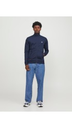 Ανδρική Ζακέτα Φούτερ Jack & Jones JJEpaulos Sweat Zip Noos 12250737 Μπλε