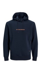 Ανδρικό Φούτερ με Κουκούλα Jack & Jones JJTree Sweat Hood 12257192 Navy Blazer