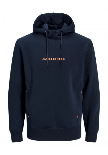 Ανδρικό Φούτερ με Κουκούλα Jack & Jones JJTree Sweat Hood 12257192 Navy Blazer