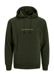 Ανδρικό Φούτερ με Κουκούλα Jack & Jones JJTree Sweat Hood 12257192 Kombu Green