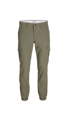Ανδρικό Παντελόνι Cargo Jack & Jones 12186889 JPSTmarco JJJoe Cuffed Χακί