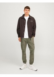 Ανδρικό Παντελόνι Cargo Jack & Jones 12186889 JPSTmarco JJJoe Cuffed Χακί