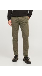 Ανδρικό Παντελόνι Chino Jack & Jones JPSTMarco  JJArthur 12260904 Olive Night