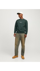 Ανδρικό Φούτερ Jack & Jones Jorvesterbro Sweat Crew Neck Noos 12241694 Πράσινο