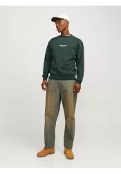 Ανδρικό Φούτερ Jack & Jones Jorvesterbro Sweat Crew Neck Noos 12241694 Πράσινο