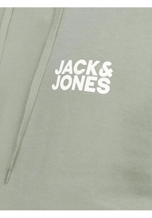 Ανδρικό Φούτερ Jack & Jones JJECorp Logo Sweat Hood Noos 12152840 Iceberg Green Small Print