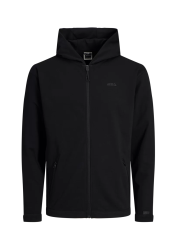 Ανδρική Ζακέτα Φούτερ Jack & Jones JCocloud Sweat Zip Hood Noos 12253764 Μαύρη
