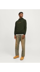 Ανδρικό Φούτερ με Κουκούλα Jack & Jones JJTree Sweat Hood 12257192 Kombu Green
