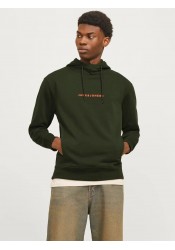 Ανδρικό Φούτερ με Κουκούλα Jack & Jones JJTree Sweat Hood 12257192 Kombu Green