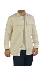Ανδρικό Πουκάμισο Overshirt Boston 222-1 Λευκό Ανδρικό Πουκάμισο Overshirt Boston 222-1 Λευκό