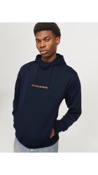Ανδρικό Φούτερ με Κουκούλα Jack & Jones JJTree Sweat Hood 12257192 Navy Blazer