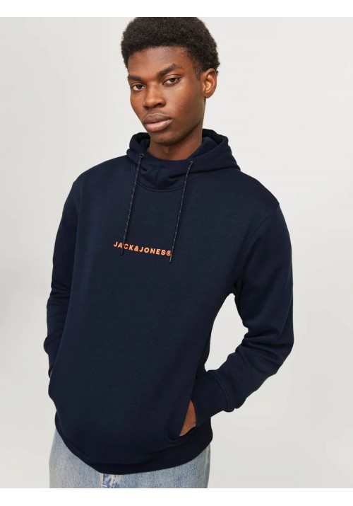 Ανδρικό Φούτερ με Κουκούλα Jack & Jones JJTree Sweat Hood 12257192 Navy Blazer