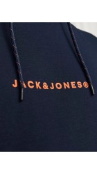 Ανδρικό Φούτερ με Κουκούλα Jack & Jones JJTree Sweat Hood 12257192 Navy Blazer